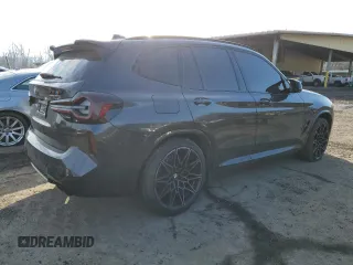 2024 BMW X3 M with VIN 5YM13EC09R9U80334, listed as a Copart auction lot 46071535 with 9,063 mi miles and Salvage Title. Bid and sale history available at carsss.com. Image 3.