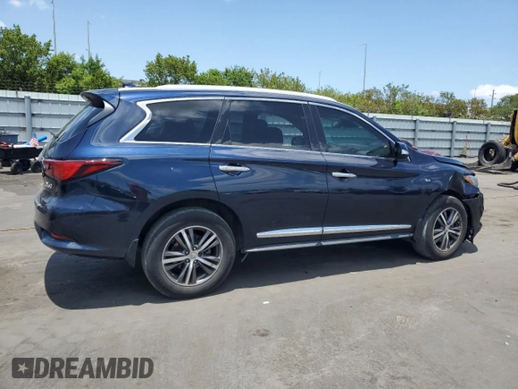 2019 Infiniti QX60 Pure z VIN 5N1DL0MN4KC511433, wystawiony jako Copart lot #55981635 z przebiegiem 71 703 mil mil oraz Szkoda całkowita • Salvage title. Historia ofert i sprzedaży dostępna na DreamBid. Obrazek 3.