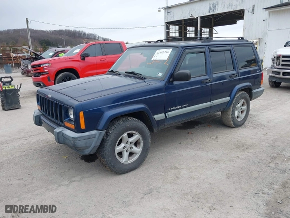 2000 Jeep Cherokee Police with VIN 1J4FF48S7YL223212, listed as a IAAI auction lot 41492346 with NaN miles. Bid and sale history available at carsss.com. Image 17.