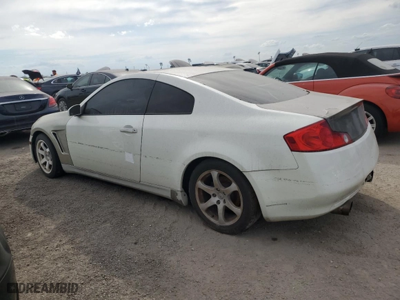 2003 Infiniti G35 Coupe w/Leather with VIN JNKCV54E23M221600, listed as a Copart auction lot 76193864 with 0 miles and Salvage Title. Bid and sale history available at carsss.com. Image 2.