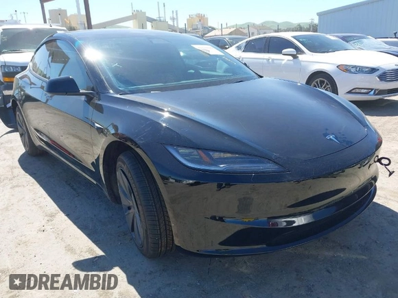 2025 Tesla Model 3 Long Range with VIN 5YJ3E1EA5SF919681, listed as a IAAI auction lot 41818042 with 2,173 mi miles and . Bid and sale history available at DreamBid. Image 1.