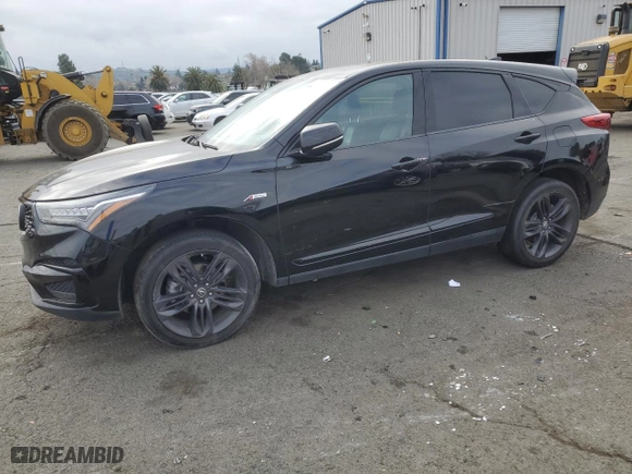 2019 Acura RDX w/A-Spec Pkg with VIN 5J8TC1H68KL001290, listed as a Copart auction lot 42747165 with 0 mi miles and Salvage Title. Bid and sale history available at carsss.com. Image 1.