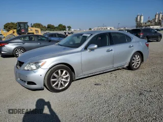 2007 Lexus LS 460 with VIN JTHBL46F375040085, listed as a Copart auction lot 62029605 with Not provided miles and Salvage title. Bid and sale history available at DreamBid. Image 1.
