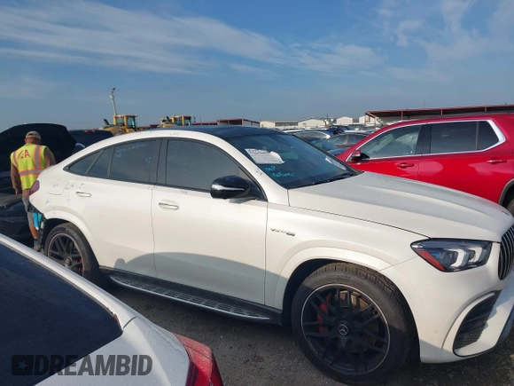 2022 Mercedes-Benz GLE 63 S AMG with VIN 4JGFD8KB2NA767714, listed as a IAAI auction lot 42359544 with 55,544 mi miles and . Bid and sale history available at DreamBid. Image 14.
