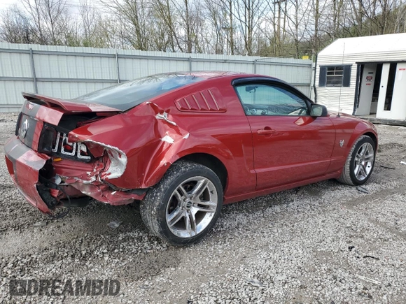 2009 Ford Mustang GT with VIN 1ZVHT82H595119834, listed as a Copart auction lot 52068725 with 96,697 mi miles and Salvage title. Bid and sale history available at DreamBid. Image 3.
