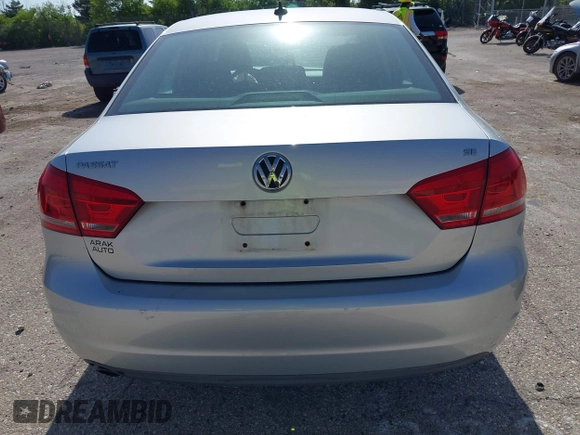 2013 Volkswagen Passat SE with VIN 1VWBH7A36DC001528, listed as a IAAI auction lot 42568026 with 186,814 mi miles and . Bid and sale history available at DreamBid. Image 16.