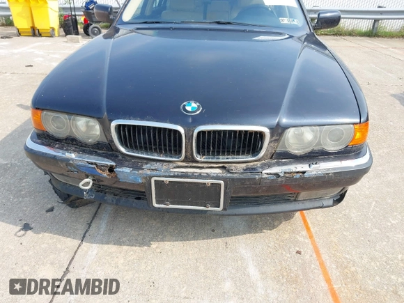 2000 BMW 7 Series 740iL with VIN WBAGH8340YDP17276, listed as a IAAI auction lot 42409461 with 185,220 mi miles and . Bid and sale history available at DreamBid. Image 6.