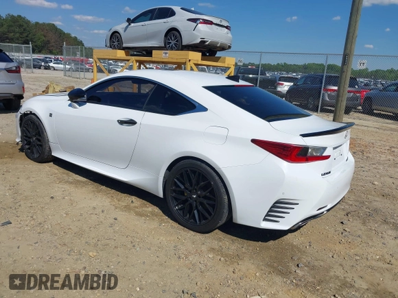 2016 Lexus RC 350 F Sport with VIN JTHHE5BC7G5012151, listed as a IAAI auction lot 42203359 with 124,389 mi miles and . Bid and sale history available at DreamBid. Image 3.
