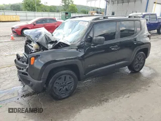 2019 Jeep Renegade Sport z VIN ZACNJBAB4KPK29516, wystawiony jako Copart lot #55120225 z przebiegiem 115 727 mil mil oraz Szkoda całkowita • Salvage title. Historia ofert i sprzedaży dostępna na DreamBid. Obrazek 1.
