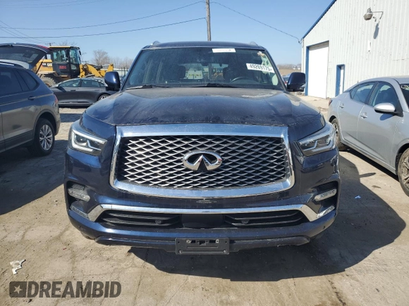 2020 Infiniti QX80 Luxe z VIN JN8AZ2NE2L9255411, wystawiony jako Copart lot #49269175 z przebiegiem 133 544 mil mil oraz Czysty tytuł • Clean title. Historia ofert i sprzedaży dostępna na DreamBid. Obrazek 5.