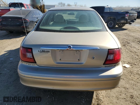 2000 Mercury Sable LS Premium with VIN 1MEFM55S5YG638820, listed as a Copart auction lot 47483035 with 84,238 mi miles and Salvage Title. Bid and sale history available at carsss.com. Image 6.