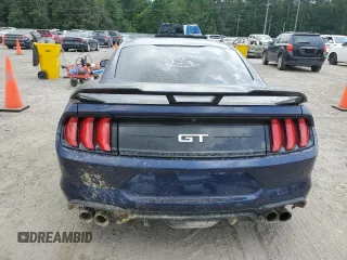2018 Ford Mustang GT with VIN 1FA6P8CF9J5127828, listed as a Copart auction lot 53874405 with 76,996 mi miles and Salvage title. Bid and sale history available at DreamBid. Image 6.