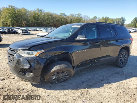 2021 Chevrolet Traverse RS with VIN 1GNERJKW8MJ246031, listed as a Copart auction lot 80468954 with 76,003 mi miles and Salvage Title. Bid and sale history available at carsss.com. Image 1.