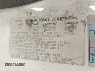 1996 Chevrolet Tracker z VIN 2CNBE1862T6948982, wystawiony jako IAAI lot #42719225 z przebiegiem 257 760 mil mil oraz . Historia ofert i sprzedaży dostępna na DreamBid. Obrazek 9.