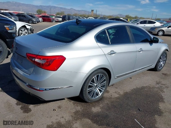 2016 Kia Cadenza Premium with VIN KNALN4D70G5211111, listed as a IAAI auction lot 41197070 with NaN miles. Bid and sale history available at carsss.com. Image 4.