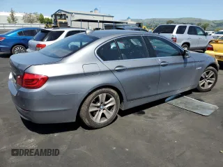 2012 BMW 5 Series 528i with VIN WBAXG5C59CDY29920, listed as a Copart auction lot 52589705 with 135,089 mi miles and Salvage Title. Bid and sale history available at carsss.com. Image 3.