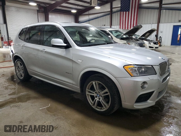 2014 BMW X3 xDrive35i z VIN 5UXWX7C54E0E77822, wystawiony jako Copart lot #58406865 z przebiegiem 107 753 mil mil oraz Szkoda całkowita • Salvage title. Historia ofert i sprzedaży dostępna na DreamBid. Obrazek 4.