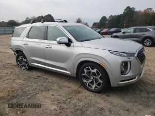 2022 Hyundai Palisade Calligraphy z VIN KM8R7DHE5NU442214, wystawiony jako Copart lot #82312024 z przebiegiem 59 429 mil mil oraz Szkoda całkowita • Salvage title. Historia ofert i sprzedaży dostępna na DreamBid. Obrazek 4.