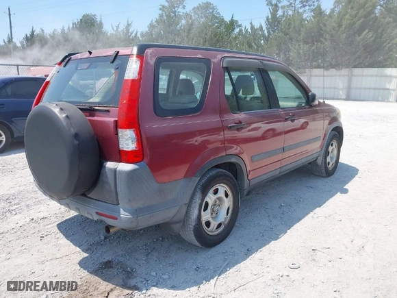 2005 Honda CR-V LX with VIN SHSRD68535U303838, listed as a IAAI auction lot 42032721 with 167,721 mi miles. Bid and sale history available at carsss.com. Image 4.