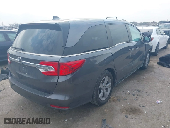 2019 Honda Odyssey EX-L z VIN 5FNRL6H79KB090711, wystawiony jako IAAI lot #41516059 z przebiegiem 126 871 mil mil oraz . Historia ofert i sprzedaży dostępna na DreamBid. Obrazek 4.