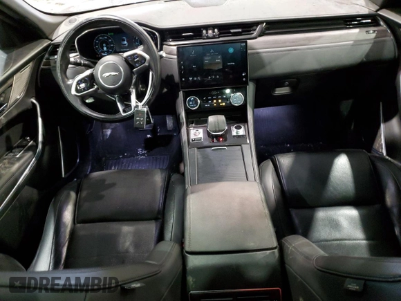 2021 Jaguar F-Pace S with VIN SADCJ2EX9MA683249, listed as a Copart auction lot 45011085 with 98,463 mi miles and Salvage title. Bid and sale history available at DreamBid. Image 8.