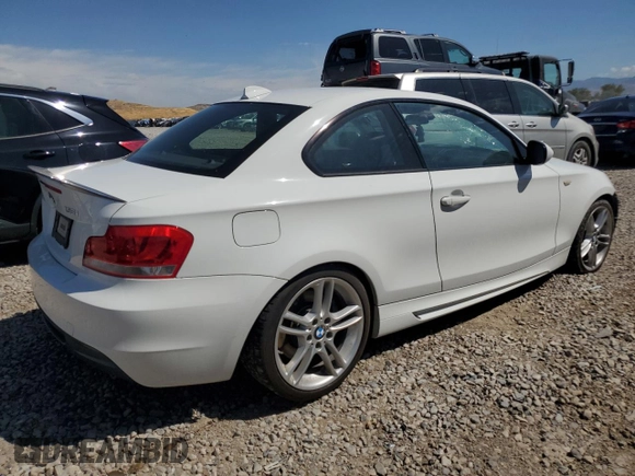 2012 BMW 1 Series 135i with VIN WBAUC9C52CVM12915, listed as a Copart auction lot 67145834 with 114,306 mi miles and Salvage title. Bid and sale history available at DreamBid. Image 3.