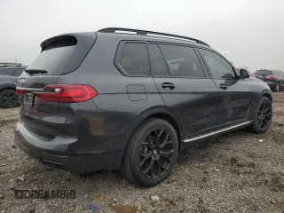 2019 BMW X7 xDrive40i with VIN 5UXCW2C53KL087066, listed as a Copart auction lot 51648255 with 103,436 mi miles and Clean Title. Bid and sale history available at carsss.com. Image 3.