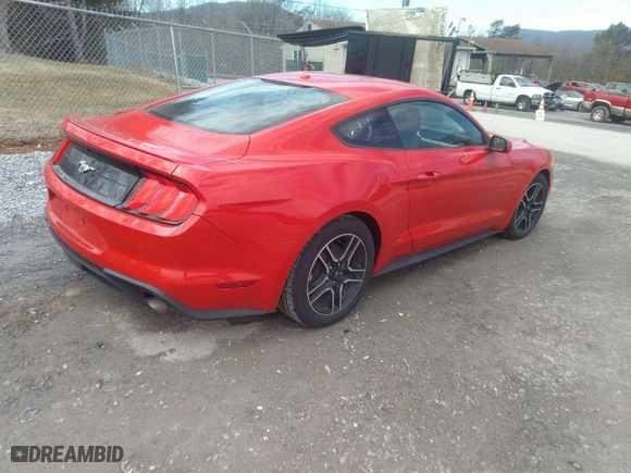 2020 Ford Mustang EcoBoost with VIN 1FA6P8TH2L5108672, listed as a IAAI auction lot 41633244 with 57,507 mi miles. Bid and sale history available at carsss.com. Image 4.