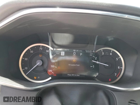 2023 Jaguar F-Pace S with VIN SADCJ2EX4PA714735, listed as a Copart auction lot 62276255 with 28,353 mi miles and Salvage title. Bid and sale history available at DreamBid. Image 9.