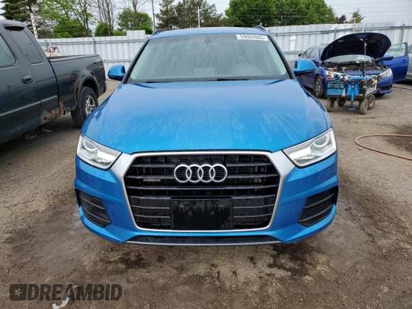 2017 Audi Q3 Premium with VIN WA1ECCFS2HR007654, listed as a Copart auction lot 59002885 with 138,741 mi miles and Clean title. Bid and sale history available at DreamBid. Image 5.