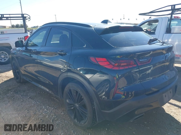 2023 Infiniti QX55 Luxe with VIN 3PCAJ5JR2PF105579, listed as a IAAI auction lot 41478285 with 56,943 mi miles and . Bid and sale history available at DreamBid. Image 3.