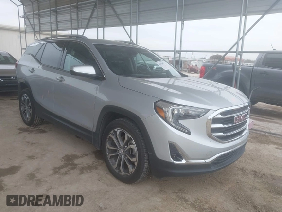 2019 GMC Terrain SLT with VIN 3GKALPEX1KL277406, listed as a IAAI auction lot 41650367 with 77,224 mi miles. Bid and sale history available at carsss.com. Image 1.