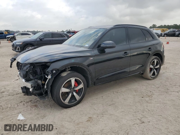 2024 Audi Q5 S line Premium Plus with VIN WA1EAAFY3R2100028, listed as a Copart auction lot 44045955 with 7,885 mi miles and Salvage Title. Bid and sale history available at carsss.com. Image 1.