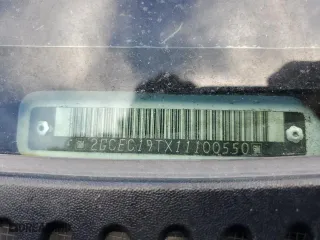 2001 Chevrolet Silverado 1500 LS with VIN 2GCEC19TX11100550, listed as a Copart auction lot 48069135 with 0 mi miles and Salvage Title. Bid and sale history available at carsss.com. Image 12.