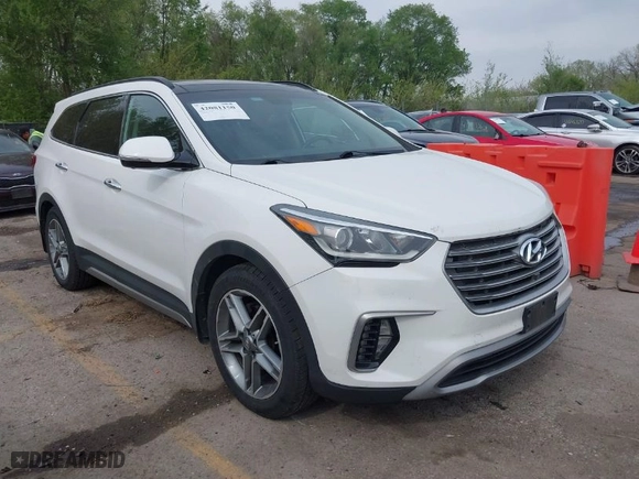 2017 Hyundai Santa Fe Limited Ultimate with VIN KM8SRDHF8HU208593, listed as a IAAI auction lot 42081150 with 129,112 mi miles. Bid and sale history available at carsss.com. Image 1.