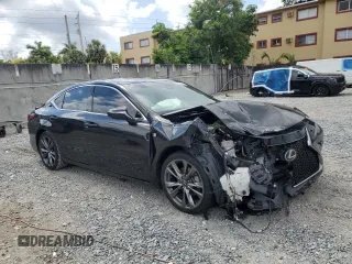 2020 Lexus ES 350 F Sport with VIN 58AGZ1B15LU057618, listed as a Copart auction lot 55978645 with 56,891 mi miles and Non repairable. Bid and sale history available at DreamBid. Image 4.
