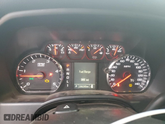 2018 Chevrolet Silverado 1500 with VIN 1GB1CUEY4JF106665, listed as a Copart auction lot 42390645 with 206,295 mi miles and Salvage Title. Bid and sale history available at DreamBid. Image 9.