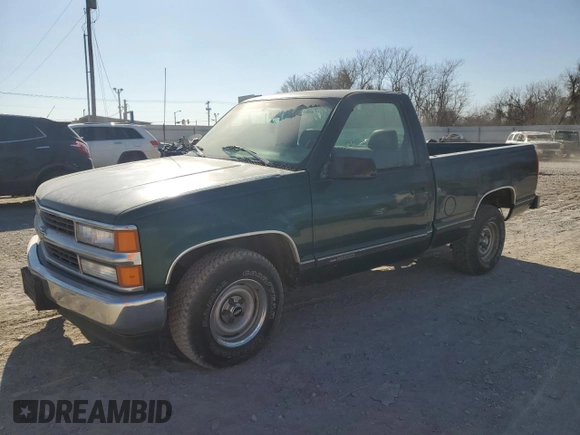 1996 Chevrolet Silverado 1500 with VIN 1GCEC14W4TZ212093, listed as a Copart auction lot 88903845 with 195,672 mi miles and Salvage Title. Bid and sale history available at DreamBid. Image 1.