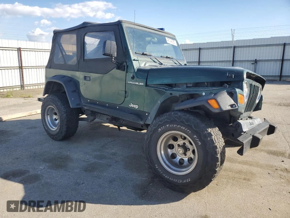 2001 Jeep Wrangler SE with VIN 1J4FA29P71P329199, listed as a Copart auction lot 48144035 with 114,904 mi miles and Salvage Title. Bid and sale history available at carsss.com. Image 4.