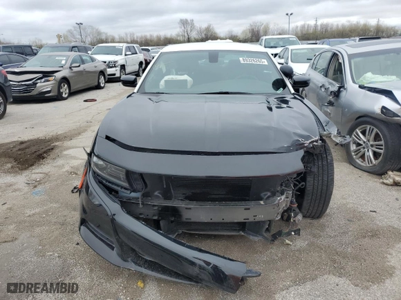 2023 Dodge Charger Police with VIN 2C3CDXKGXPH592845, listed as a Copart auction lot 89326265 with 17,163 mi miles and Salvage Title. Bid and sale history available at carsss.com. Image 5.