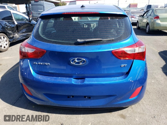 2017 Hyundai Elantra GT with VIN KMHD35LH3HU378241, listed as a Copart auction lot 65674034 with 76,878 mi miles and Salvage Title. Bid and sale history available at carsss.com. Image 6.