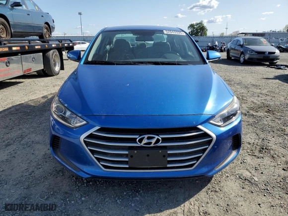 2017 Hyundai Elantra SE with VIN KMHD84LF3HU103219, listed as a Copart auction lot 52043335 with 57,637 mi miles and Clean Title. Bid and sale history available at carsss.com. Image 5.