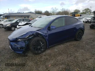 2021 Tesla Model Y Long Range with VIN 5YJYGDEE3MF143185, listed as a Copart auction lot 51011605 with 73,197 mi miles and Salvage Title. Bid and sale history available at carsss.com. Image 1.