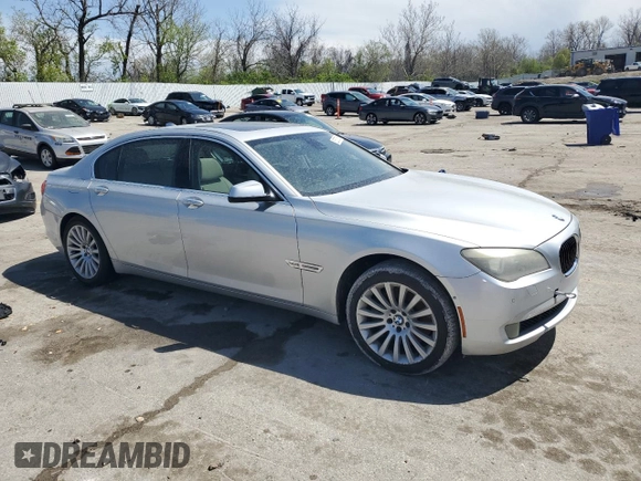 2012 BMW 7 Series 750Li xDrive with VIN WBAKC8C59CC437338, listed as a Copart auction lot 52570505 with 152,146 mi miles and Clean title. Bid and sale history available at DreamBid. Image 4.