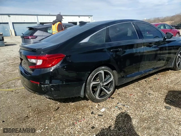 2018 Honda Accord Sedan Sport 1.5T with VIN 1HGCV1F31JA060713, listed as a Copart auction lot 48575805 with 86,362 mi miles and Salvage Title. Bid and sale history available at carsss.com. Image 13.