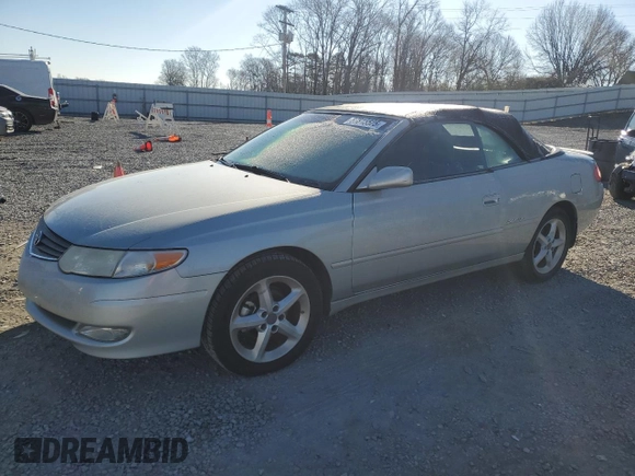2002 Toyota Solara SE with VIN 2T1FF28P62C600925, listed as a Copart auction lot 87815525 with 101,462 mi miles and Salvage Title. Bid and sale history available at DreamBid. Image 1.