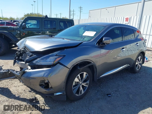 2022 Nissan Murano S with VIN 5N1AZ2AJ0NC128253, listed as a IAAI auction lot 41802874 with 39,114 mi miles and . Bid and sale history available at DreamBid. Image 19.