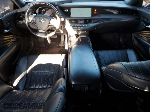 2018 Lexus LS 500 with VIN JTHC51FFXJ5003460, listed as a Copart auction lot 53614785 with 156,282 mi miles and Clean title. Bid and sale history available at DreamBid. Image 8.