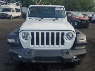 2021 Jeep Wrangler 80th Anniversary with VIN 1C4GJXAN9MW726831, listed as a Copart auction lot 55909084 with 23,602 mi miles and Salvage Title. Bid and sale history available at DreamBid. Image 5.