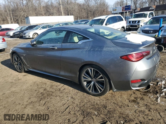 2017 Infiniti Q60 Premium z VIN JN1CV7EL6HM320909, wystawiony jako Copart lot #88291395 z przebiegiem Nie podano mil oraz Szkoda całkowita • Salvage title. Historia ofert i sprzedaży dostępna na DreamBid. Obrazek 2.